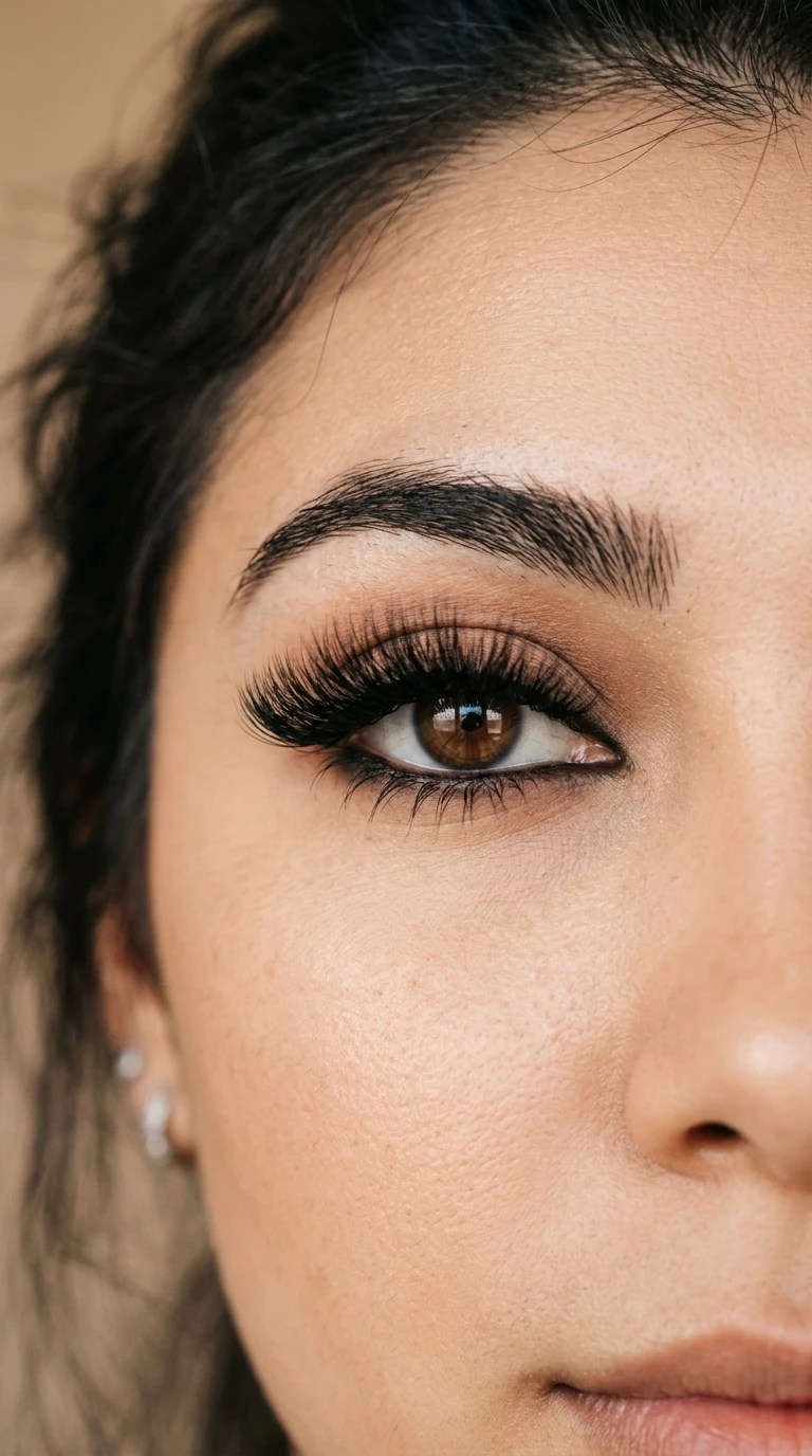 Squirrel-mapped outer arch mega volume eyelash extensions (AI Generated Image)
