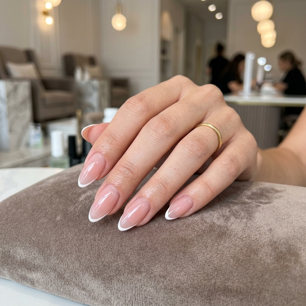 Magenta Jelly Nails - August Nail Colors (AI Generated Image)