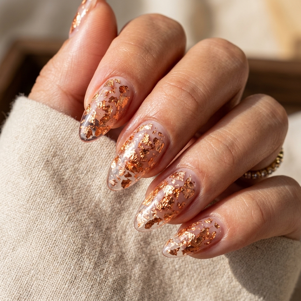 Mustard Yellow Abstract - August Nail Colors (AI Generated Image)