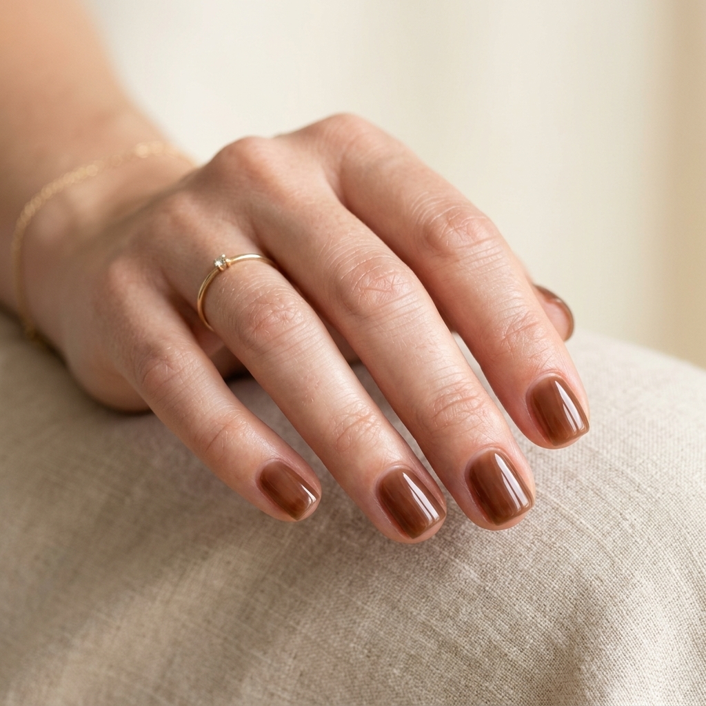 Icy Blue Chrome - August Nail Colors (AI Generated Image)