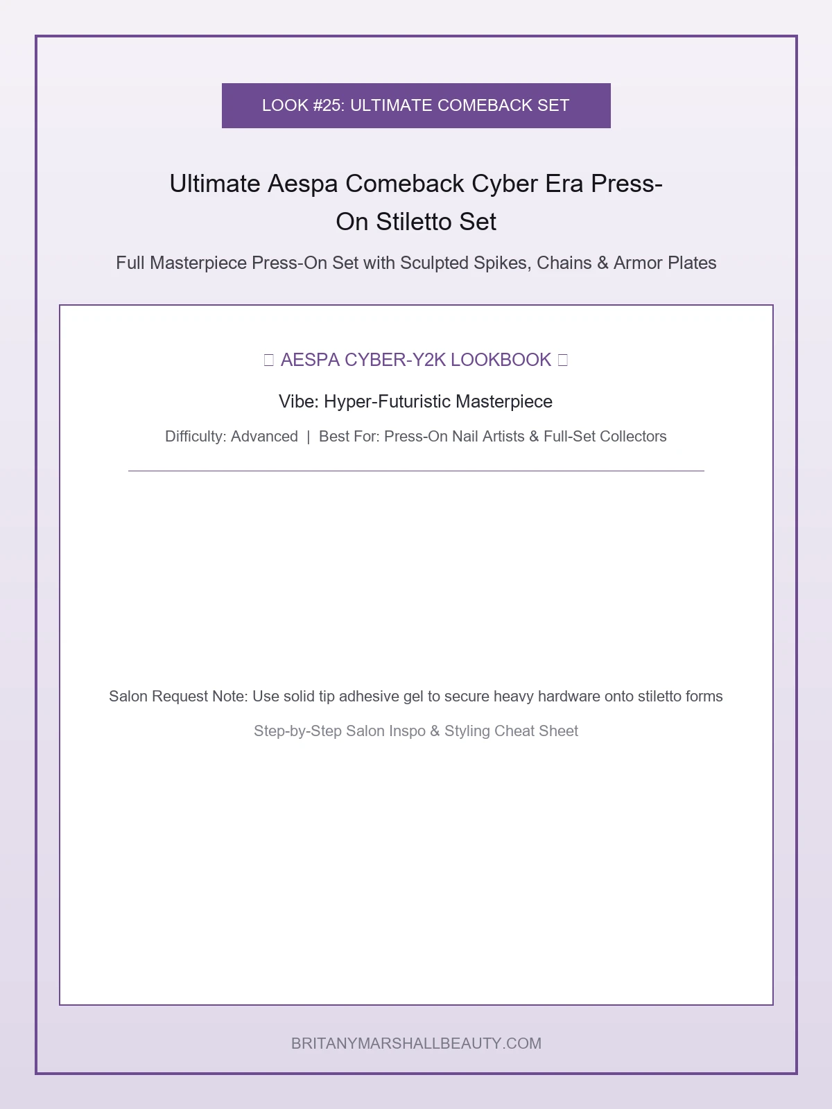Ultimate Aespa Comeback Cyber Era Press-On Stiletto Set - aespa nail designs (AI Generated Image)
