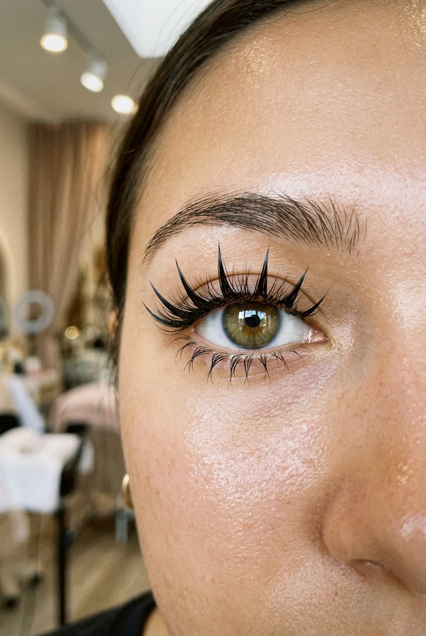 6. Viral Manga Anime Wispy Set with Bold Point Isolation - wispy lash set (AI Generated Image)