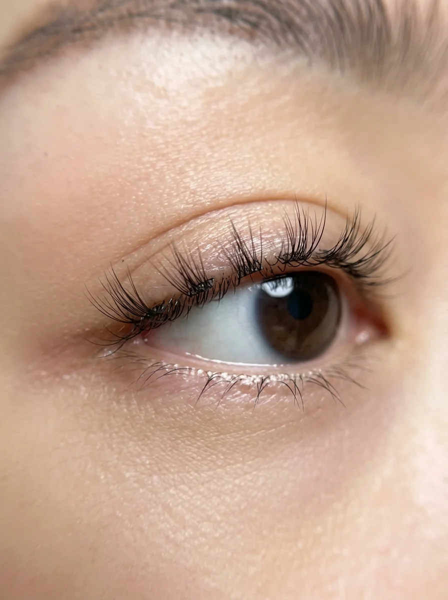 12. Gentle Waterline-Safe Cluster Placement for Sensitive Eyes - lashes aesthetic (AI Generated Image)