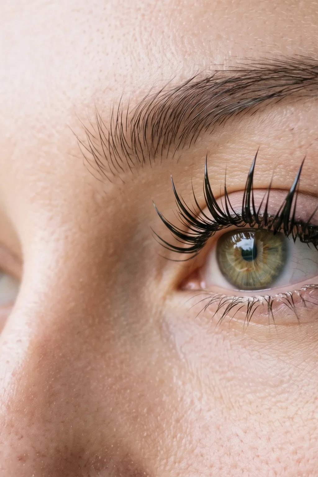 8. Hooded Eye Awakening: Open-Eye Doll Style Wet Wispy Lash Map - wet wispy lashes (AI Generated Image)