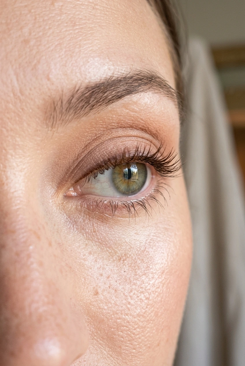 5 Best Bottom Lashes Styles & DIY Mapping Ideas (2026) 12 5. Wispy Doe-Eye Featherweight Bottom Eyelashes for Soft Romantic Framing - bottom lashes (AI Generated Image)