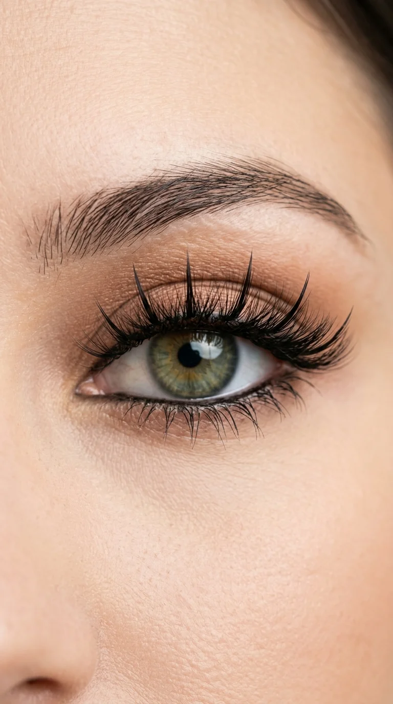 wispy volume lash extensions Kim K signature map (AI Generated Image)