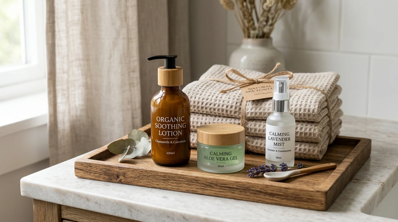 Male Intimate Waxing Skincare Preparation and Soothing Lotions