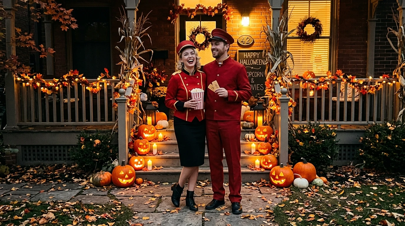 10 Creative Couples & Duo Halloween Costumes That Will Win Every Contest 12 couples halloween costumes inspiration (AI Generated Image)