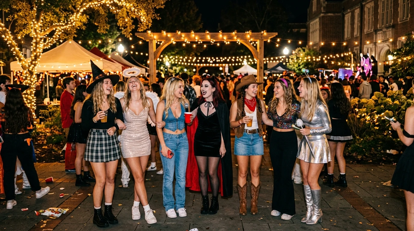 10 Cute Halloween Costumes for College & Trendy Solo Looks (2026) 12 cute halloween costumes inspiration (AI Generated Image)