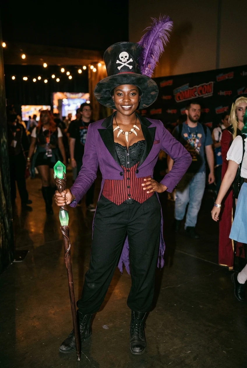 1. Dr. Facilier The Shadow Man from Princess & The Frog - halloween costumes black women (AI Generated Image)