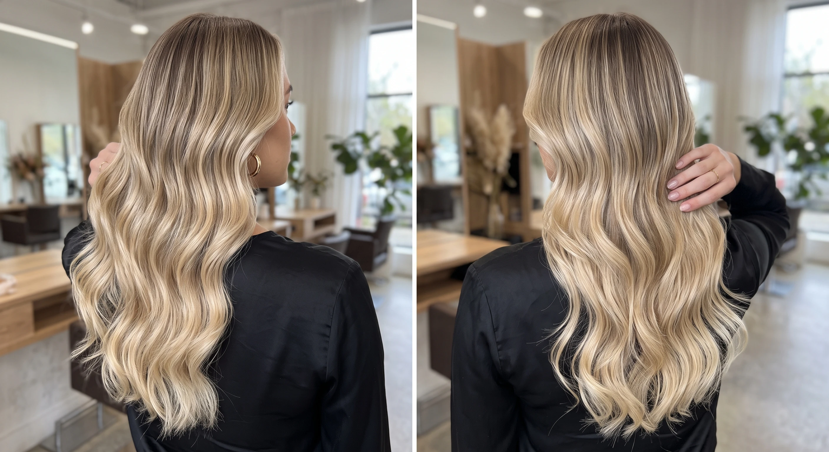 1. Buttercream Blonde Balayage with Seamless Shadow Root - long hair color ideas (AI Generated Image)