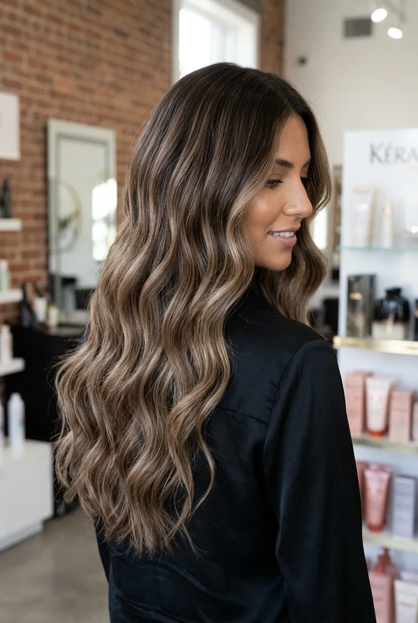 13. Reverse Balayage on Faded Blonde for Restored Depth - long hair color ideas (AI Generated Image)