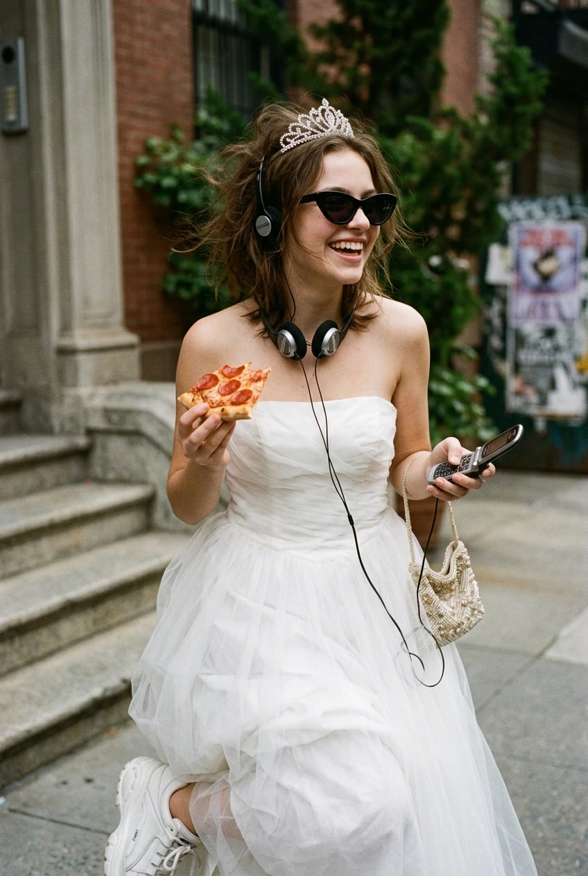 10 Cute Halloween Costumes for College & Trendy Solo Looks (2026) 19 7. Princess Diaries Mia Thermopolis Gown & Shades - cute halloween costumes (AI Generated Image)