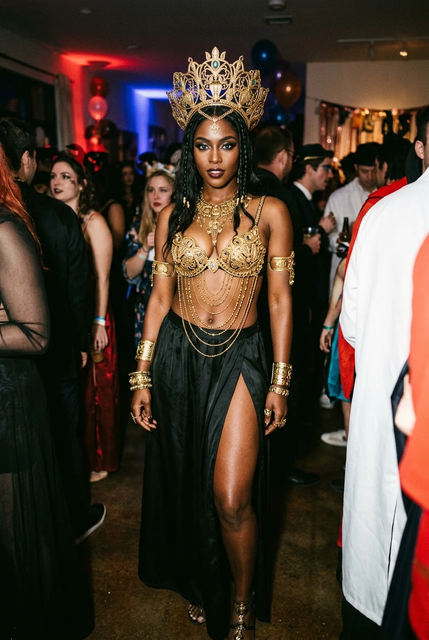 5. Queen Akasha Egyptian Vampire Queen of the Damned - halloween costumes black women (AI Generated Image)