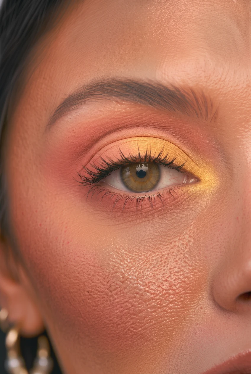 16. Celestial Holographic Fairy Dust Glitter Lid - pretty soft glam makeup (AI Generated Image)