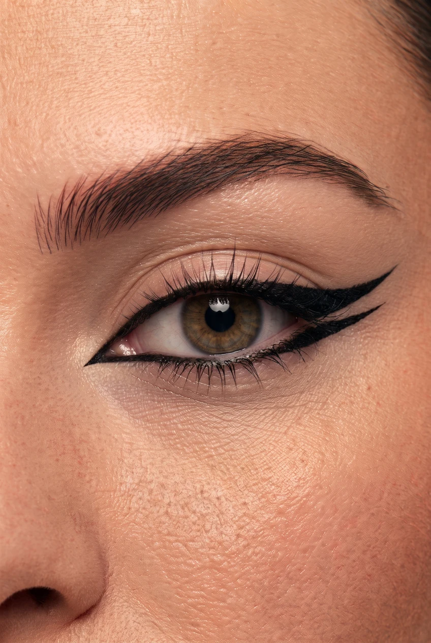 10. Glazed Shimmer Gel Pencil in Warm Copper Bronze - everyday eyeliner guide (AI Generated Image)
