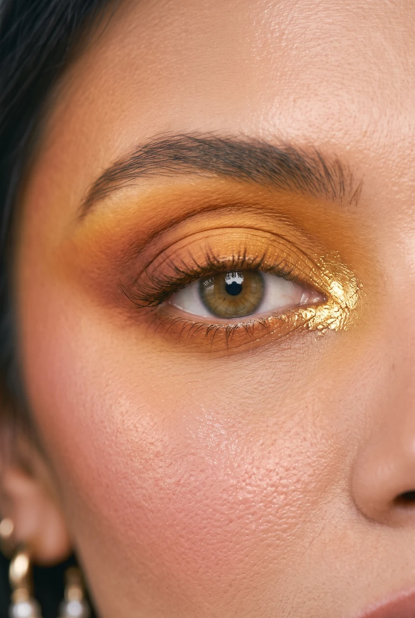 4. Ethereal Lilac Lavender Wash & Silver Inner Corner - pretty soft glam makeup (AI Generated Image)