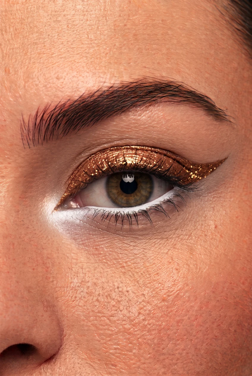 13. Clean Minimalist Half-Lid Wing - everyday eyeliner guide (AI Generated Image)
